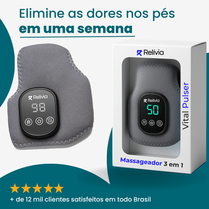 Massageador Relívia Vital Pulser 3 em 1