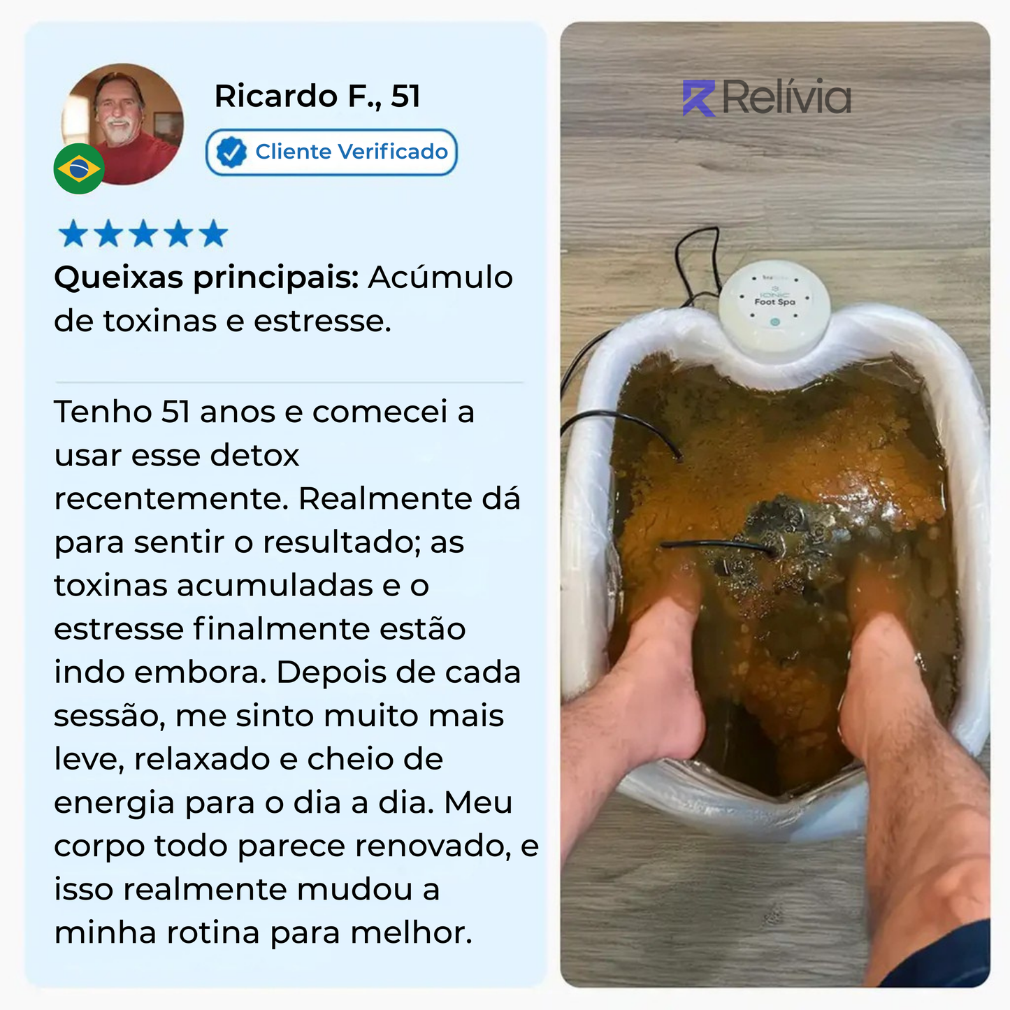 Relívia Iônico para os Pés