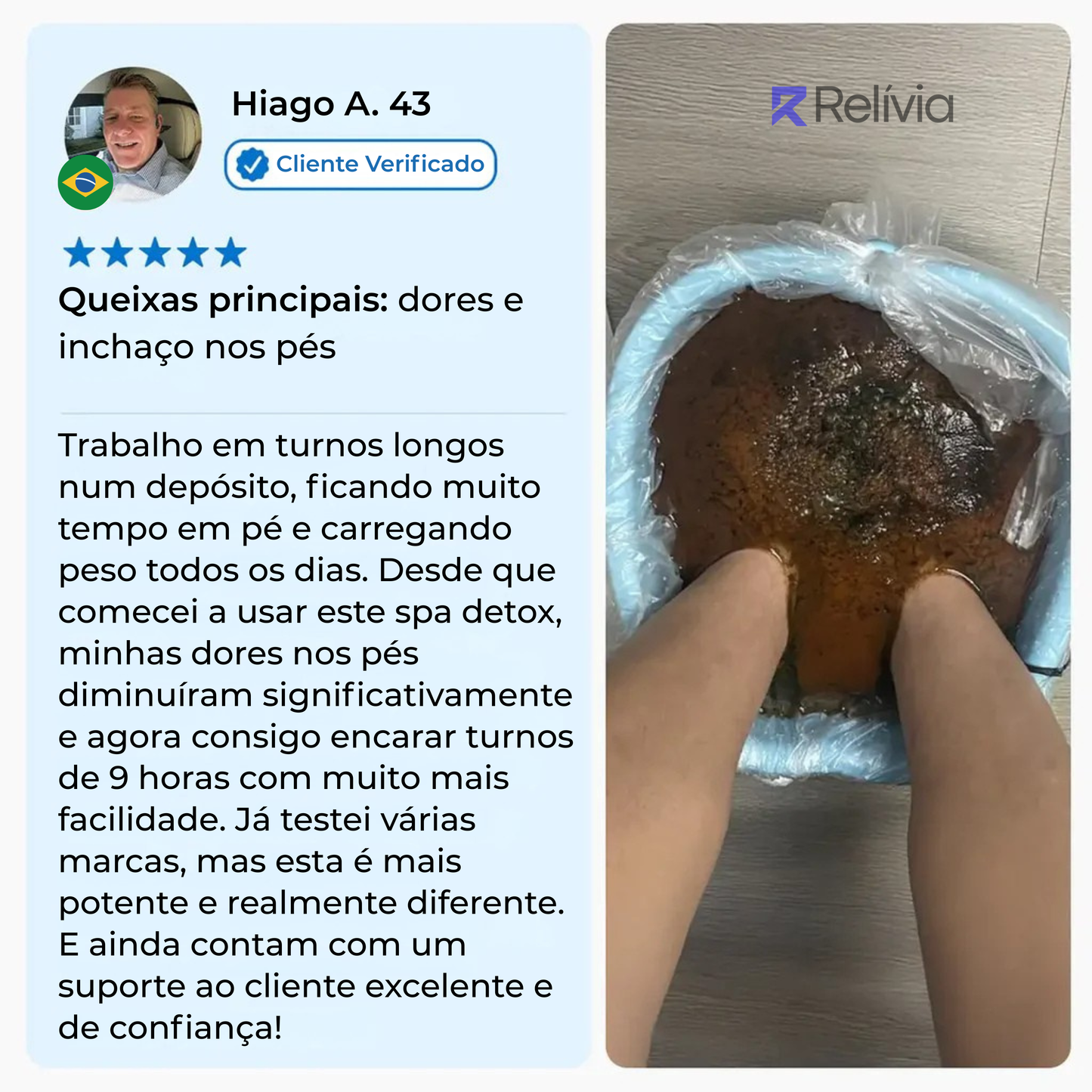 Relívia Iônico para os Pés