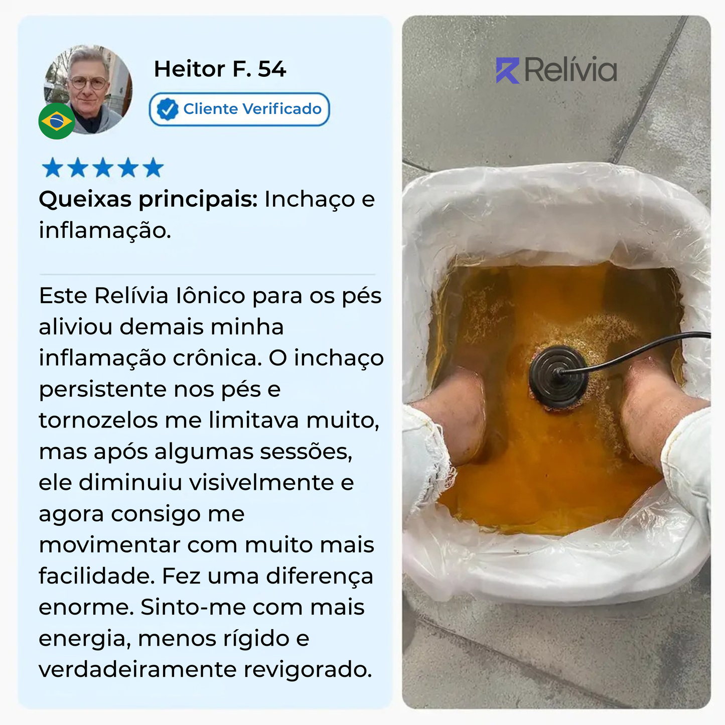 Relívia Iônico para os Pés