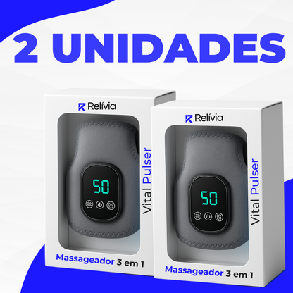 Massageador Relívia Vital Pulser 3 em 1
