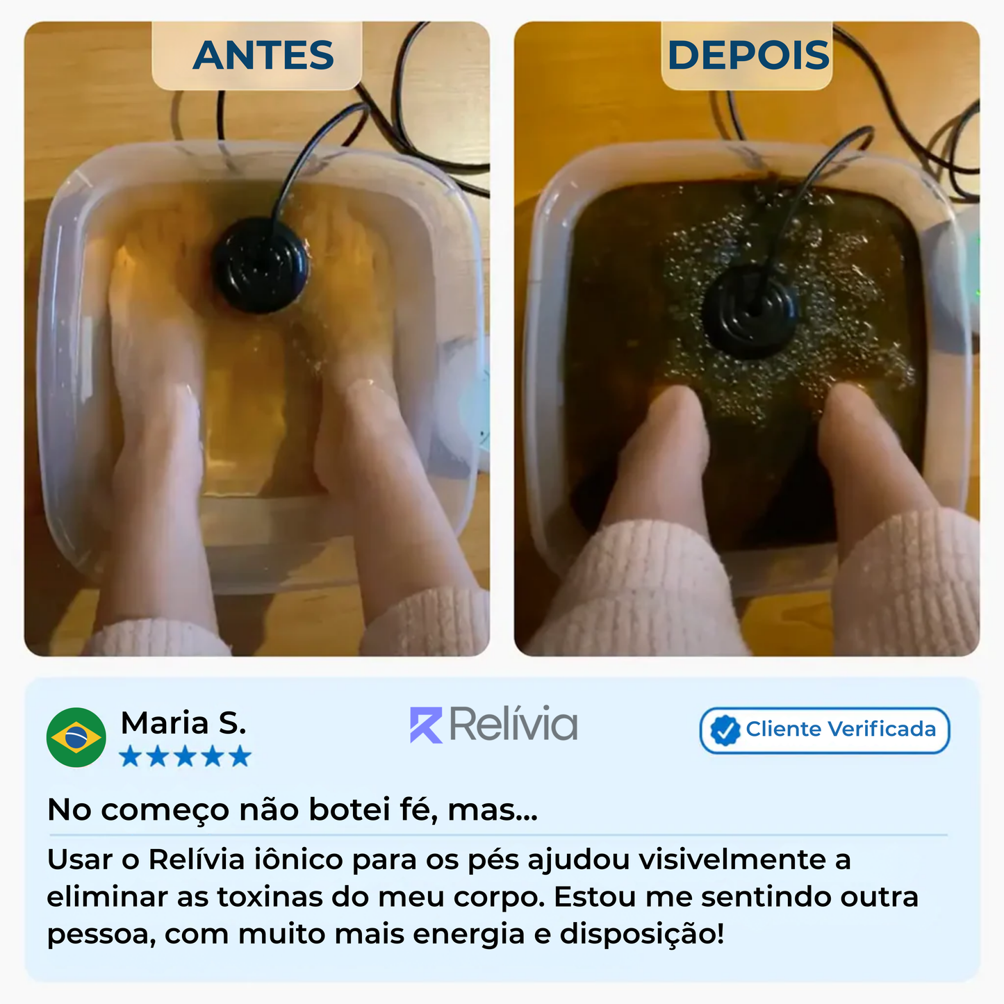 Relívia Iônico para os Pés