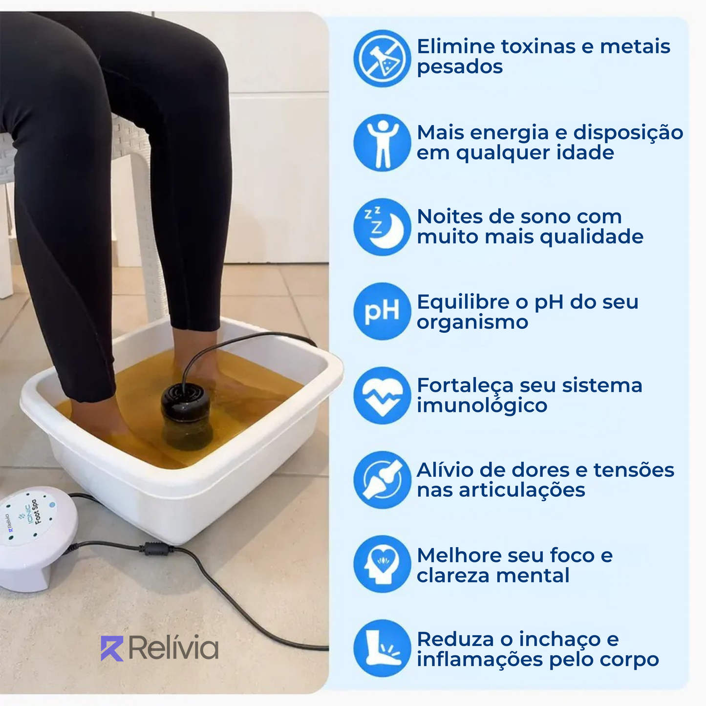 Relívia Iônico para os Pés