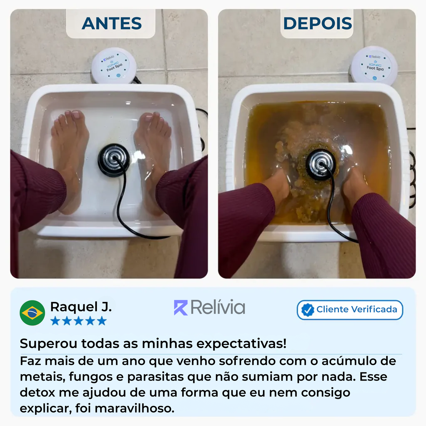 Relívia Iônico para os Pés