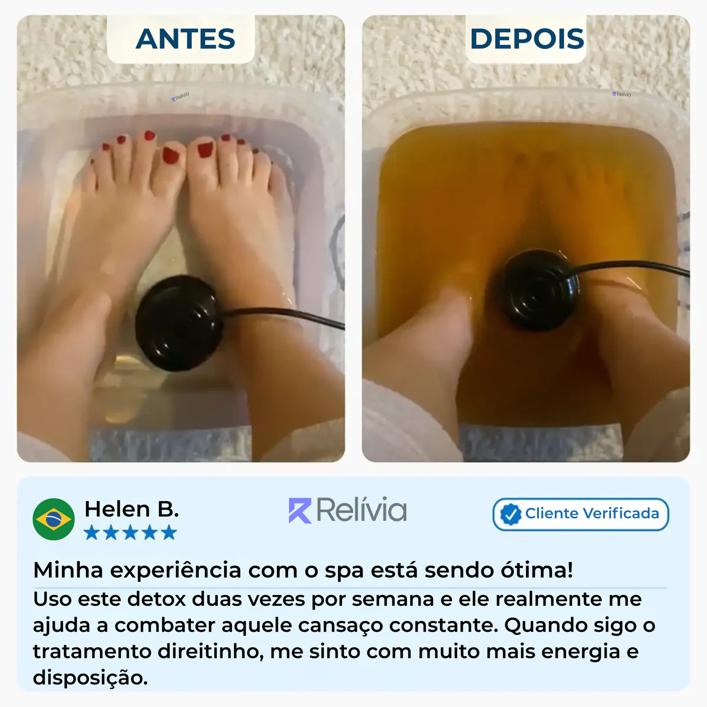 Relívia Iônico para os Pés